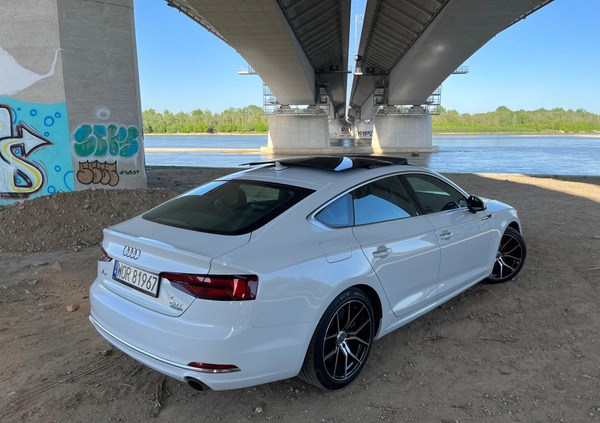 Audi A5 cena 118000 przebieg: 67000, rok produkcji 2018 z Warszawa małe 781